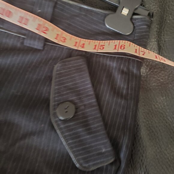 Della Spiga Italy, dark navy blue Blazer w leather accents and matching bermuda - Picture 9 of 15